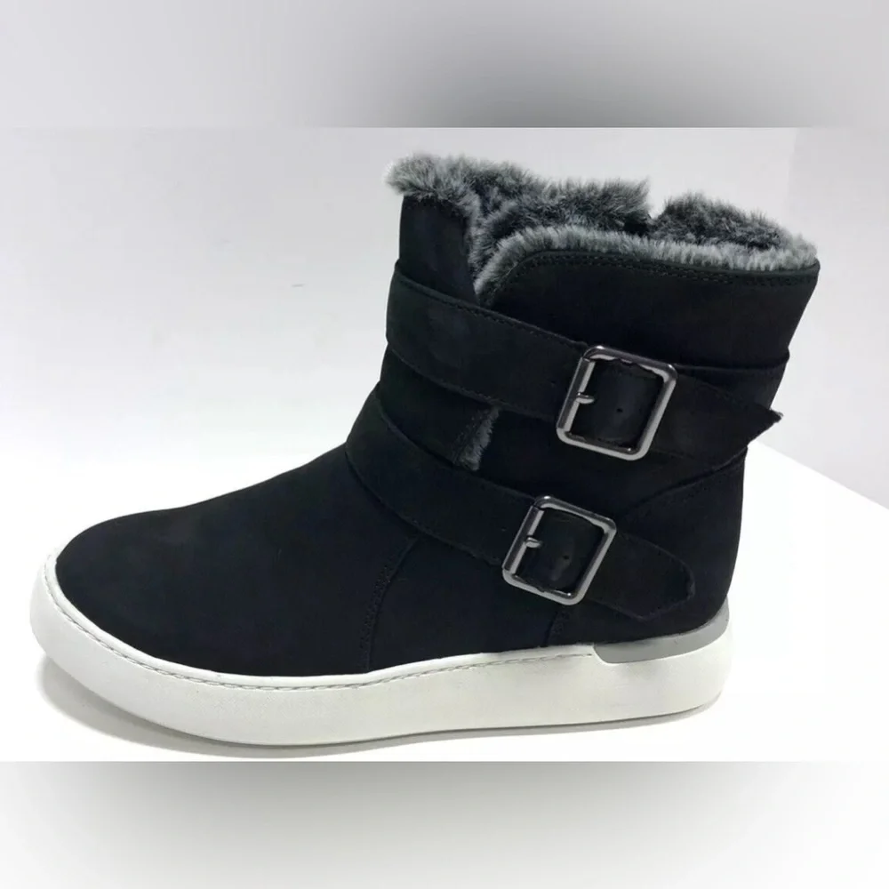 Cobb Hill Women's Elyssa Buckle Winter Boot Black, Size 6.5W